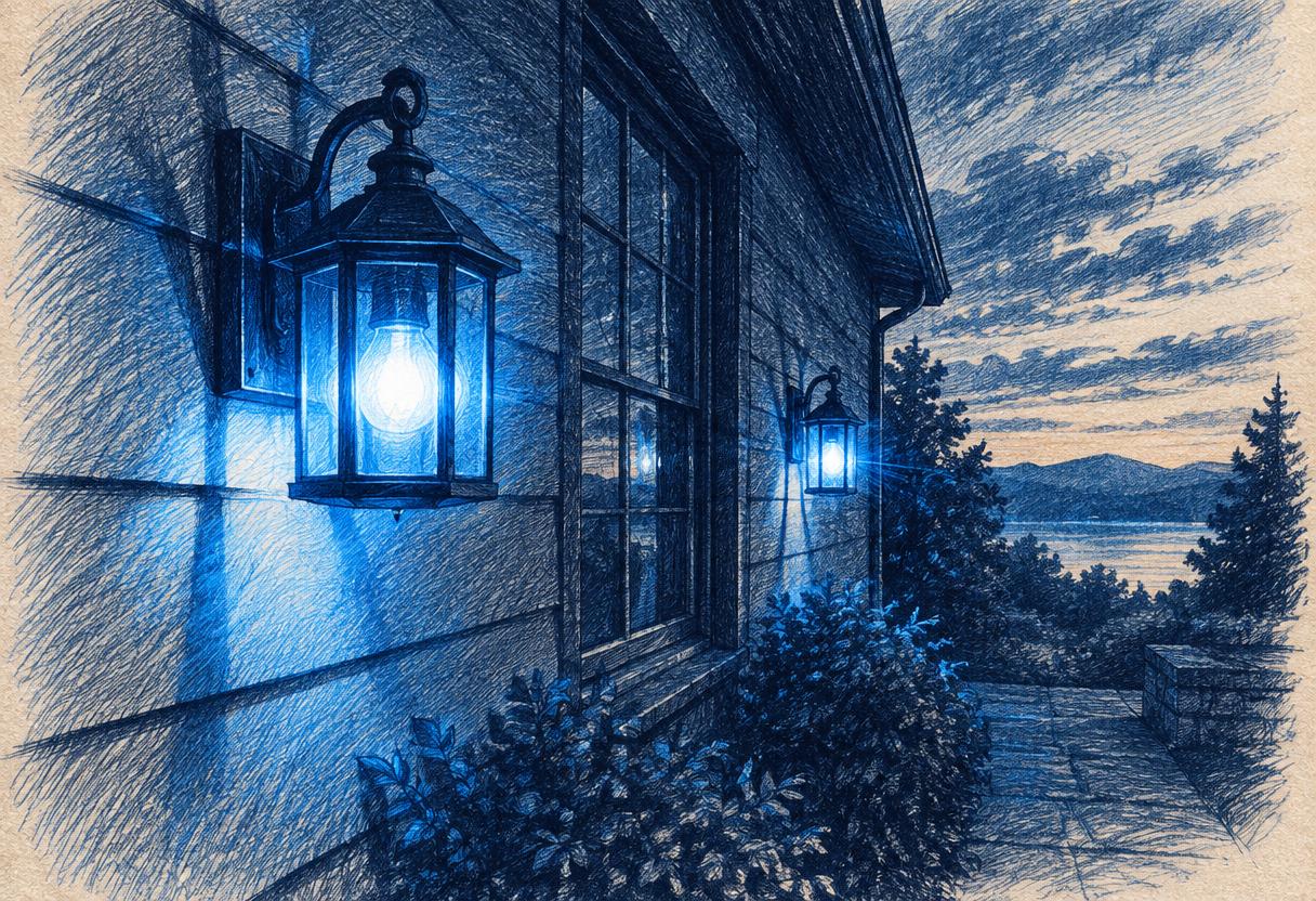 Sketch illustration: Outdoor Lighting