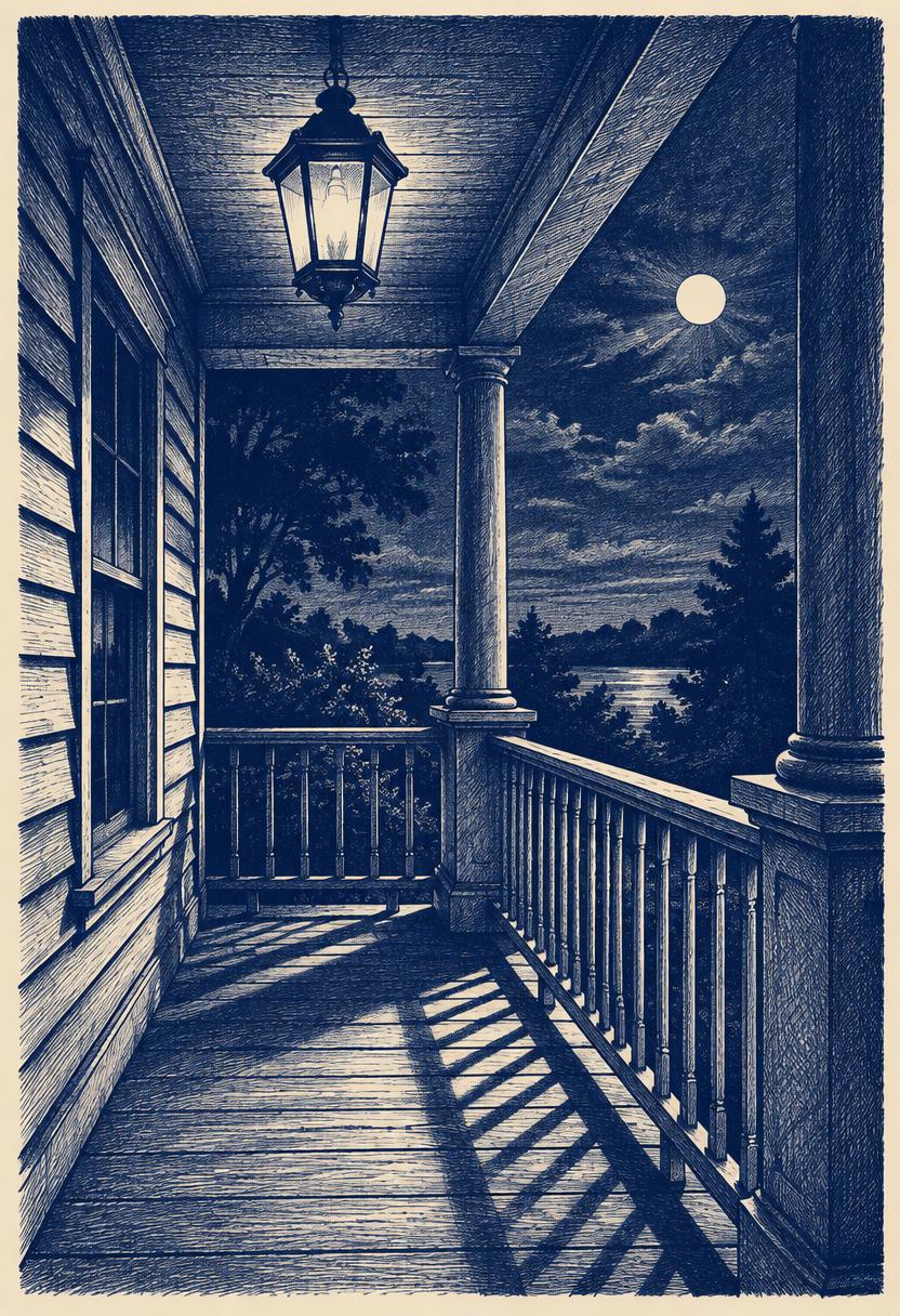 Sketch illustration: Porch Maintenance
